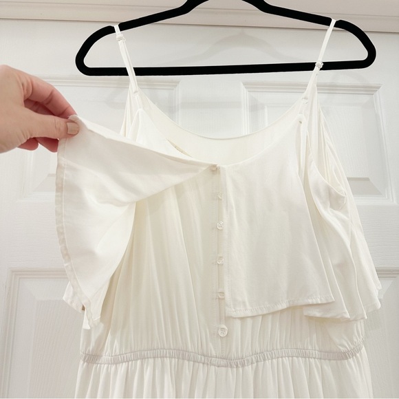 NWT Rokoko Wide Leg Flowy Boho Jumpsuit White sz Large - Picture 6 of 8